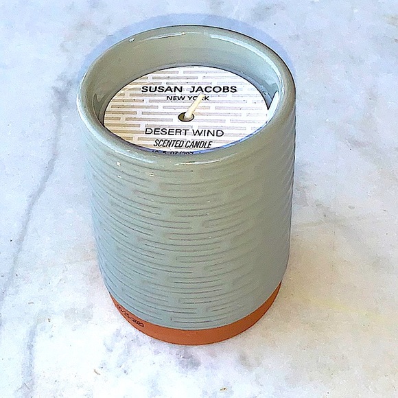 SUSAN JACOBS NEW YORK CANDLE DESERT WIND GREY TERRACOTTA NEW 1 WICK  10.5 oz - Picture 3 of 4
